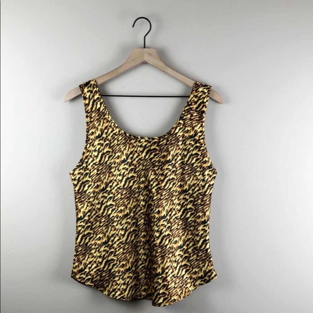 Van Mar Leopard Silky Camisole (L)